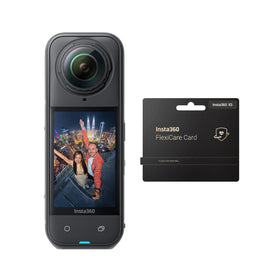 Insta360 X5 FlexiCare Bundle showcases 8K 360 video for immersive adventures.