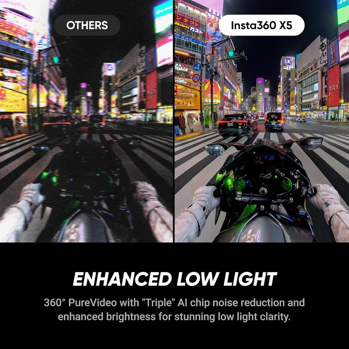 Insta360 X5 FlowState stabilization for smooth on-the-move footage