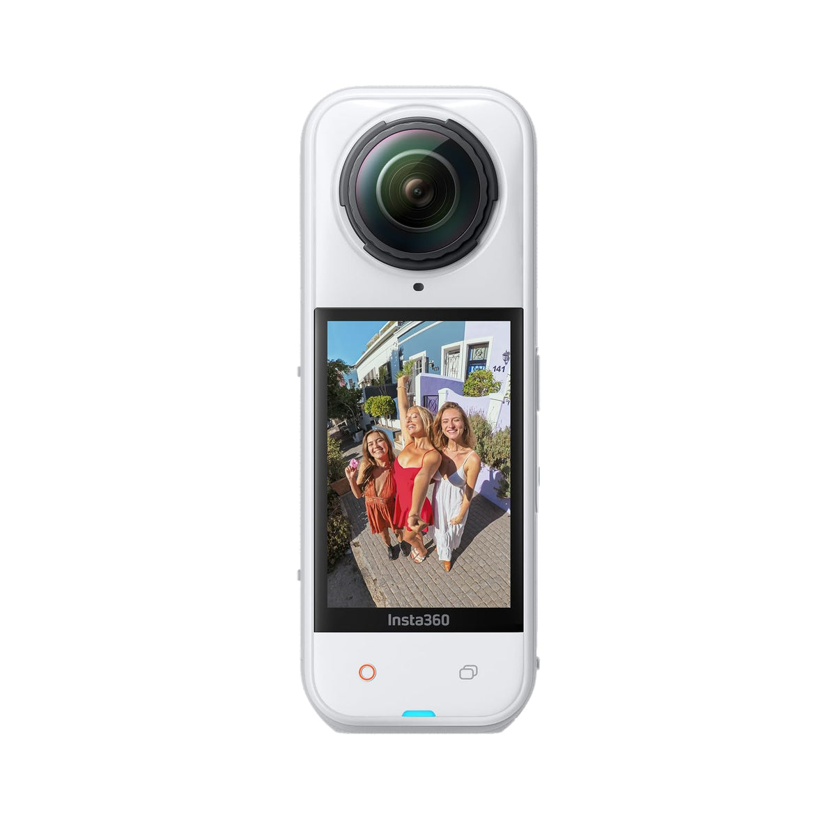 Insta360 X5 Satin White captures immersive 8K360 video with rich color and depth