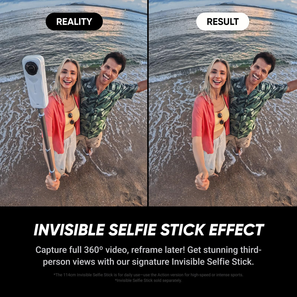 Insta360 X5 Satin White replaceable lenses for rugged missions