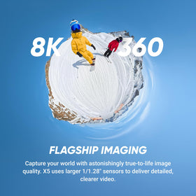Insta360 X5 triple AI low-light capability for crisper night footage.