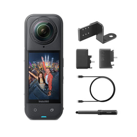 Insta360 X5 waterproof 360° video captures adventures up to 49 ft without a case.
