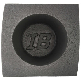 Install Bay 6.5-inch baffle front view showing frame and foam protecting speaker
