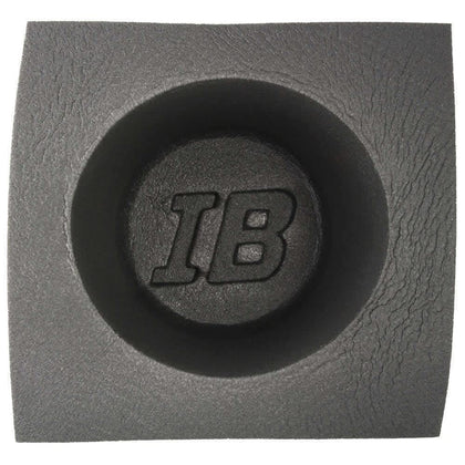 Install Bay 6.5-inch baffle front view showing frame and foam protecting speaker