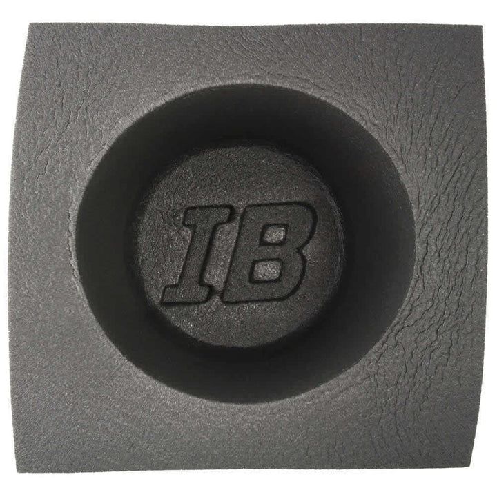 Install Bay 6.5-inch baffle front view showing frame and foam protecting speaker