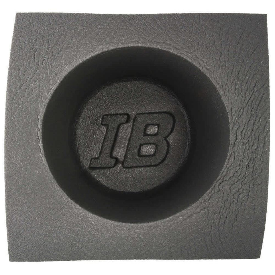 Install Bay 6.5-inch baffle front view showing frame and foam protecting speaker