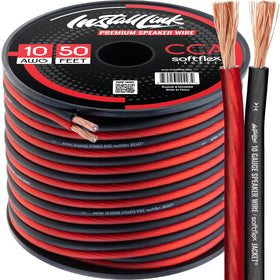 Install Link front packaging showing 10 AWG 50ft cable and product info for easy purchase benefit