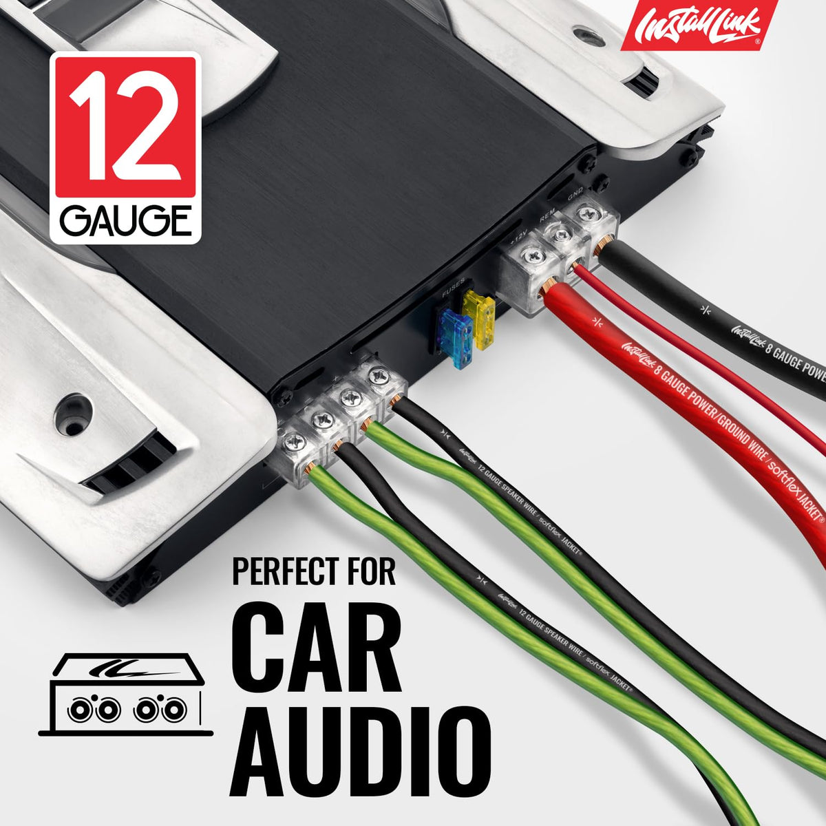Install Link 12 AWG speaker wire for home theater use with ample length
