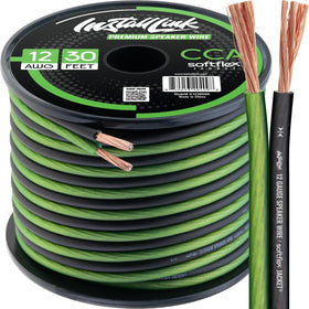 Install Link 12 AWG speaker wire 30ft spool for easy home theater setup