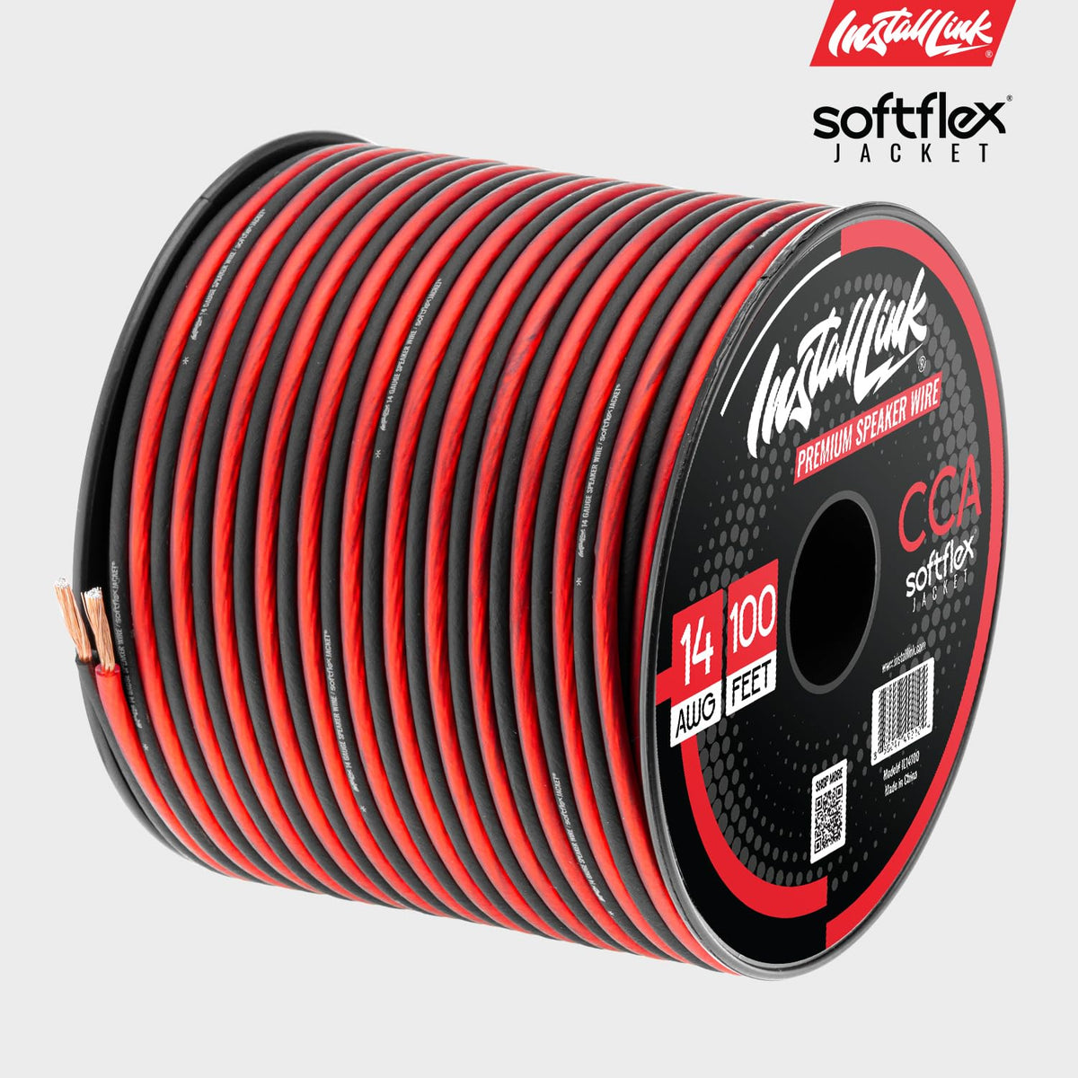 Install Link 14ga speaker wire ideal for home theater, car, or studio wiring.