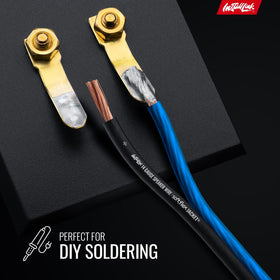 Install Link cable run behind a home theater wall for neat in-wall speaker installation