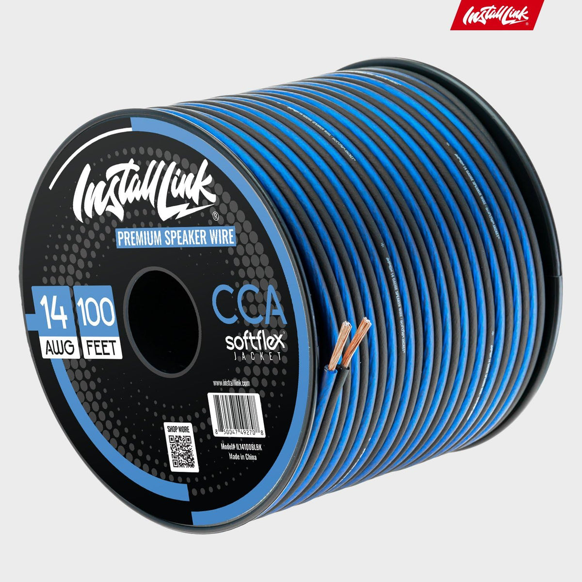 Install Link 14AWG speaker wire ready for A/V receivers and amps.