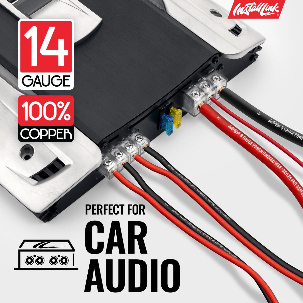 Install Link OFC copper 14 AWG core for low resistance audio paths