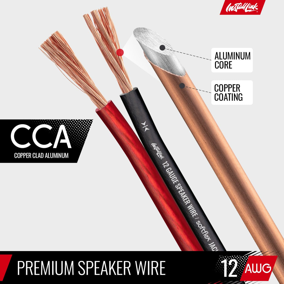 Car audio wiring in a 30 ft length for versatile installation.
