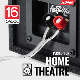 Install Link CCA speaker wire white spool for cost-effective car audio installs