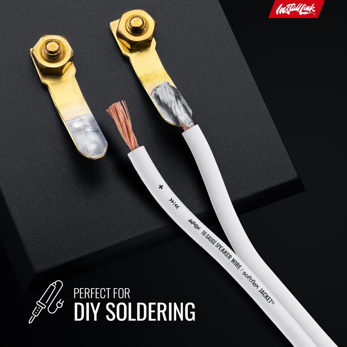 Install Link CCA-core wire with copper coating supports reliable signal transfer