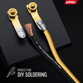 Install Link easy-strip feature speeds speaker connections without damaging conductors.