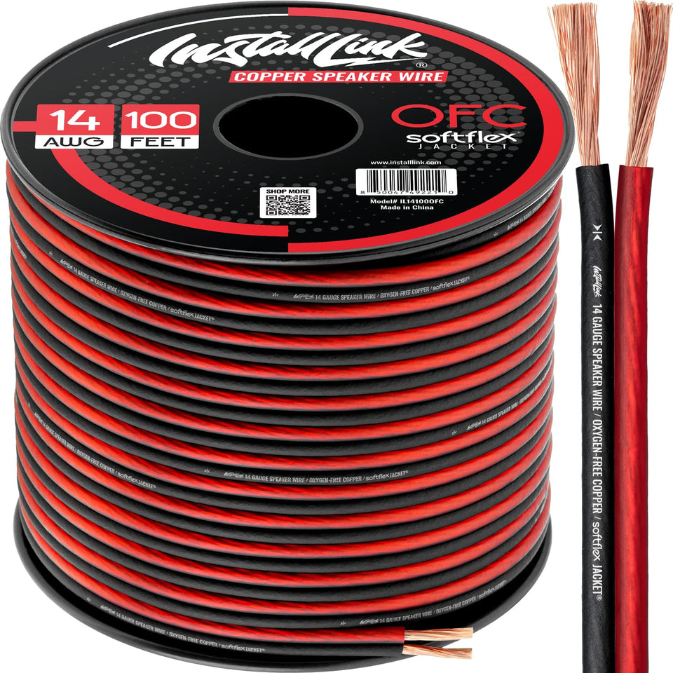 Install Link front packaging showing 14 AWG 100 ft and easy identification
