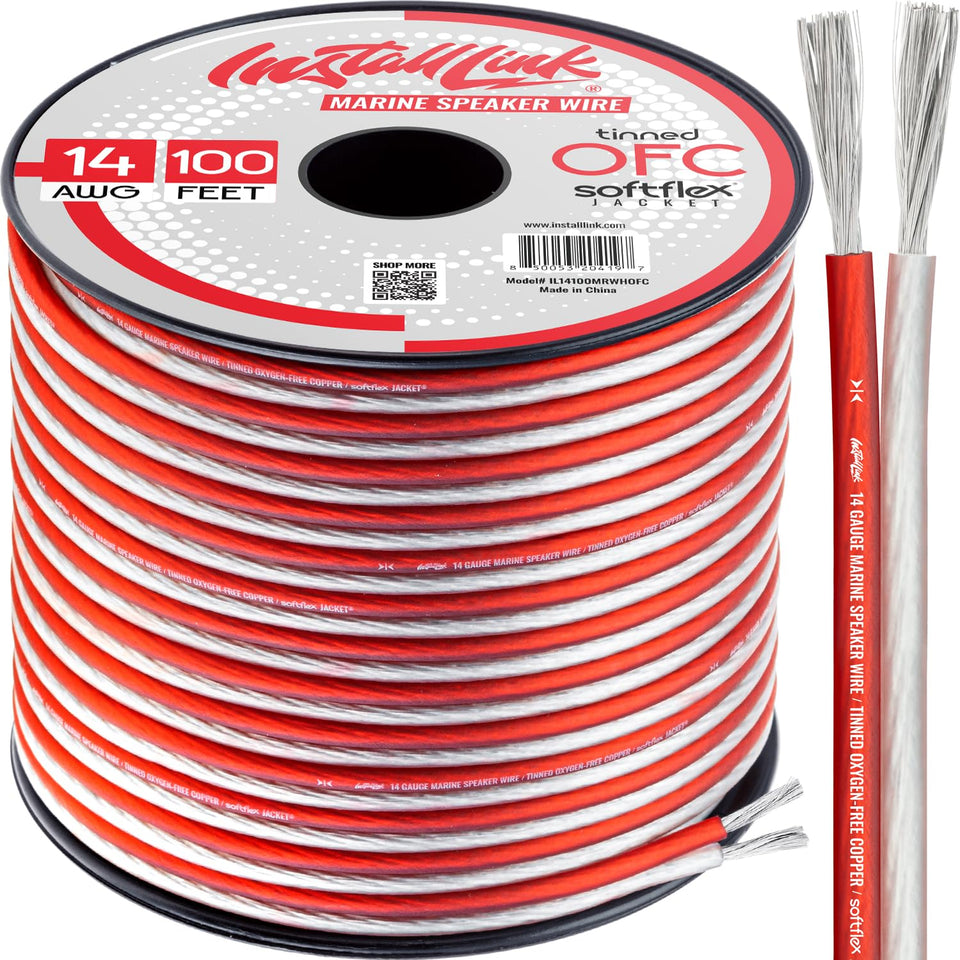 Install Link front spool showing 100ft cable and clear labeling for easy selection