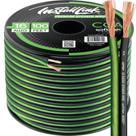 Install Link 16awg frosted green jacket wire for clean, flexible speaker connections.