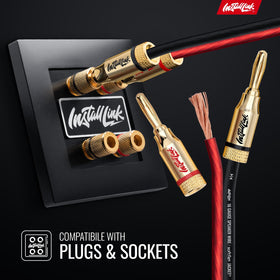 Install Link easy-stripping design speeds DIY speaker wiring.