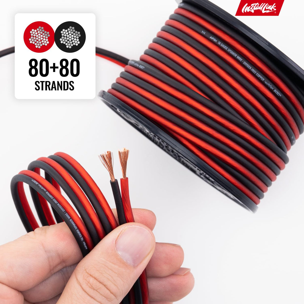 Install Link cable next to ruler showing the 30-foot length