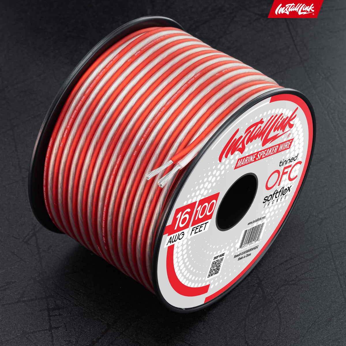 Install Link packaging label and specs image showing gauge and material info