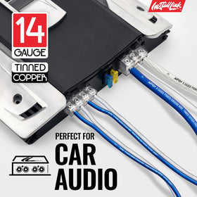 Install Link frosted blue white color for fast polarity identification