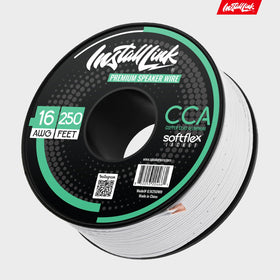 Install Link universal 16ga wire works with home, car, RV audio setups