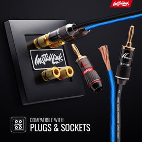 Copper-clad aluminum core wire for cost-effective performance.