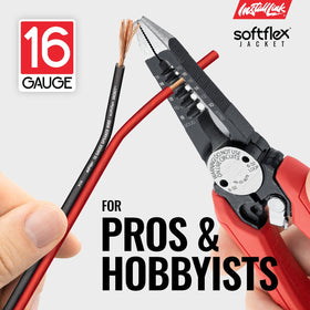 Install Link Softflex jacket protects wires while easing installation.