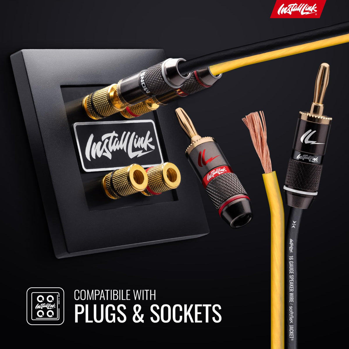 Install Link softflex jacket speaker wire offers flexible routing and durability