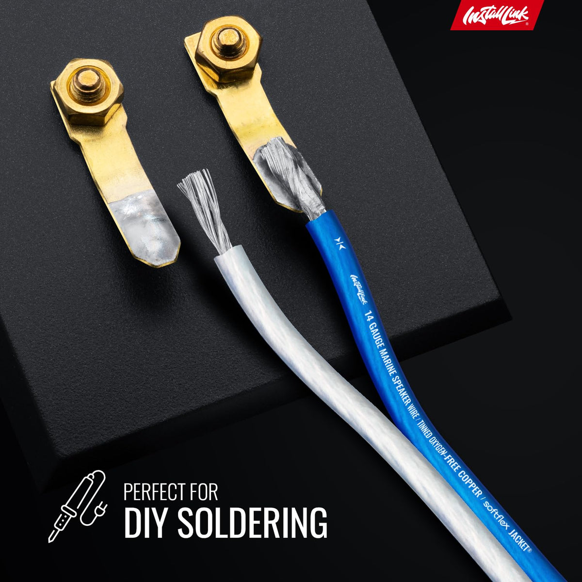 Install Link with crimp and solder terminations for secure connections