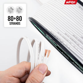 Install Link softflex jacket keeps cables neat behind AV gear