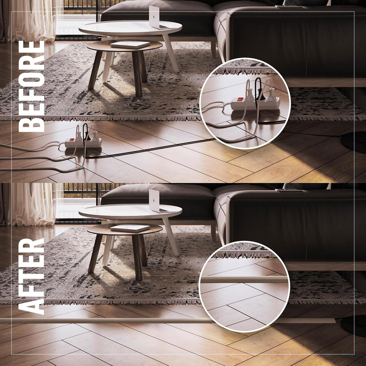 15-foot length provides flexible routing for devices and consoles.