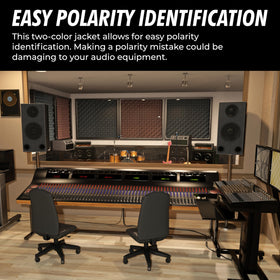 InstallGear cable installed behind speakers in home theater for neat setup