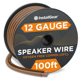 InstallGear 12 gauge spool front view showing cable and length benefit