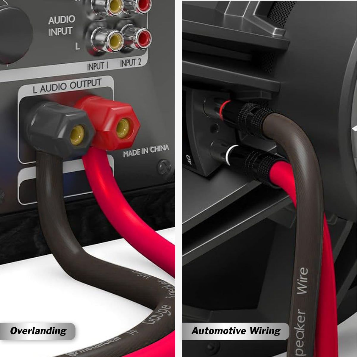 InstallGear marine-grade durable speaker wire withstands moisture and vibration