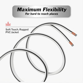 InstallGear rugged PVC jacket provides flexible routing and impact resistance.