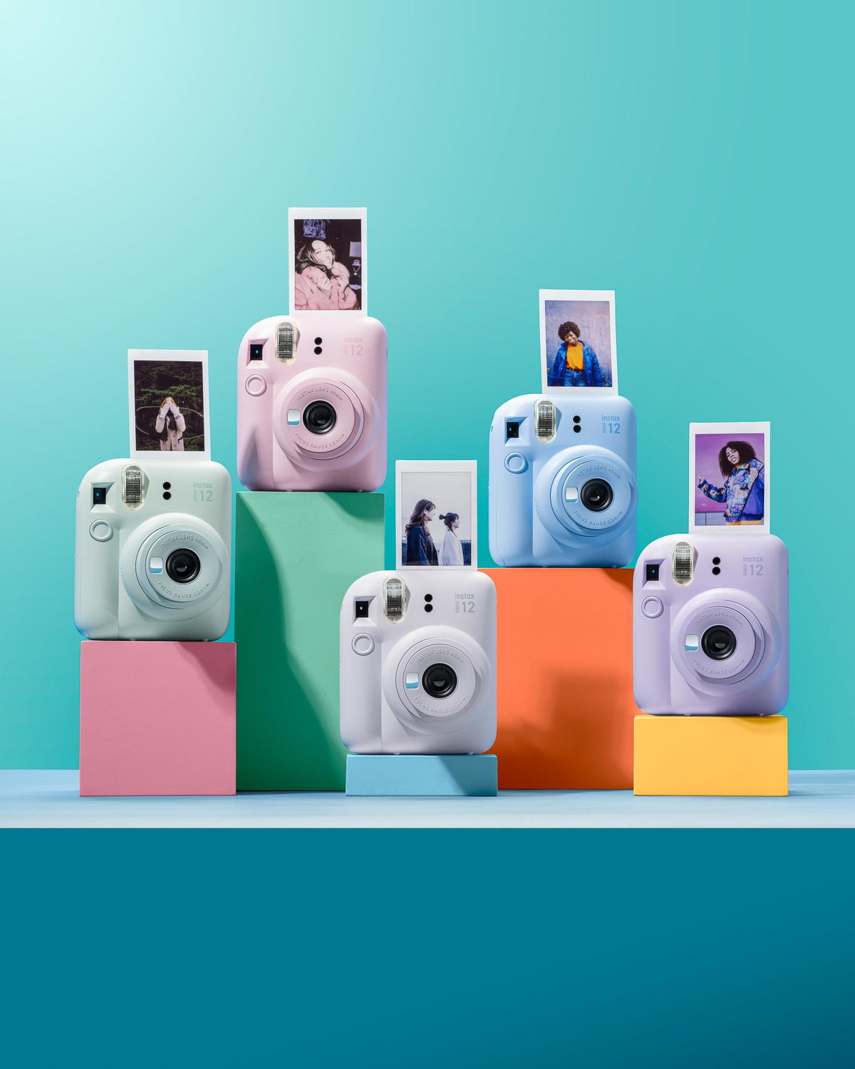instax mini 12 film pack included for quick printing.