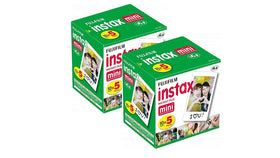 Fujifilm Instax Mini film pack front view for quick, shareable memories.