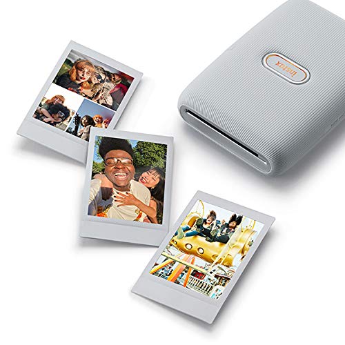 Instax Mini Link ash white printing with app for quick, colorful frames