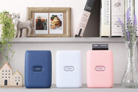 Instax Mini Link ash white Bluetooth connection enables wireless printing