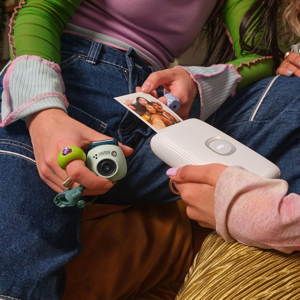 instax paired with INSTAX Link printer for versatile print sizes