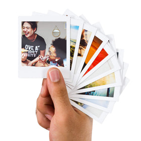 instax Square Film White Border compatible with SQ cameras for easy sharing.