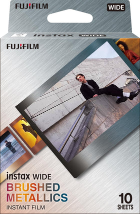 instax Wide Brushed Metallics border adds a premium look to 3x5 photos