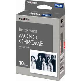 Instax Wide Monochrome Film pack for bold black-and-white street photography.