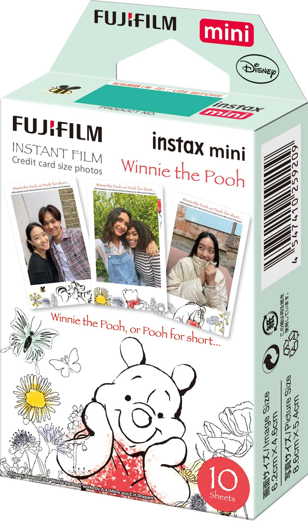 instax lifestyle party shot with printed Winnie the Pooh photos creating memorable decor