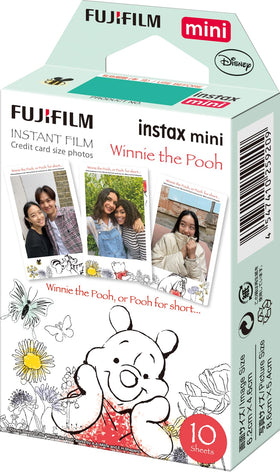 instax lifestyle party shot with printed Winnie the Pooh photos creating memorable decor