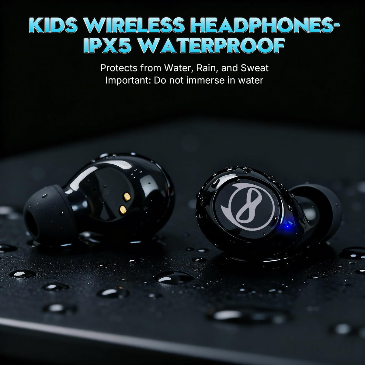 Instiwitt kids earbuds wireless connection works with devices.